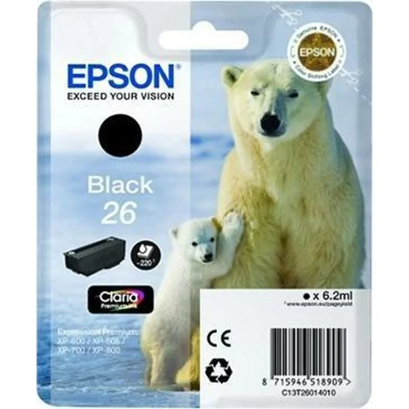 Original Ink Cartridge Epson 26 Black