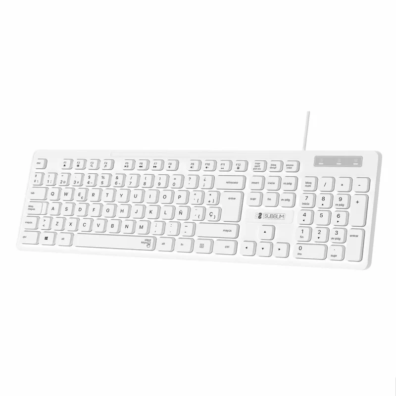 Keyboard Subblim SUBKBC0SSK51 White