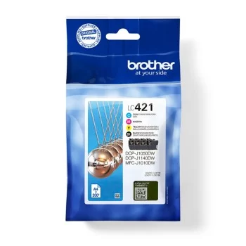 Original Ink Cartridge Brother LC-421VAL Multicolour...