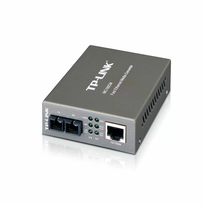 RJ45 to Fiber Optics Converter TP-Link MC100CM 100 Mbps Grey