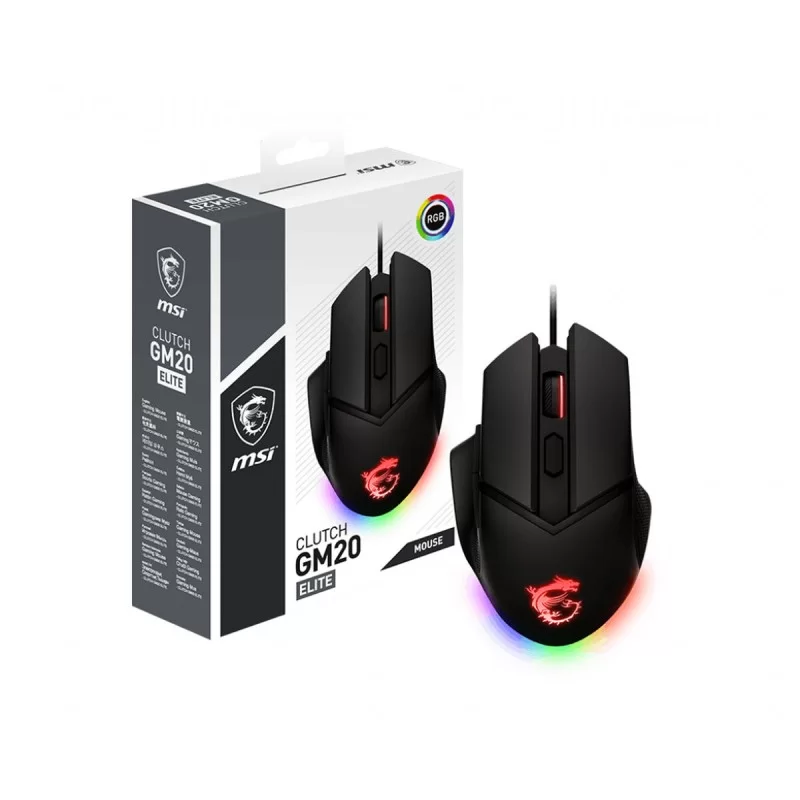 Mouse MSI Clutch GM20 Elite Black