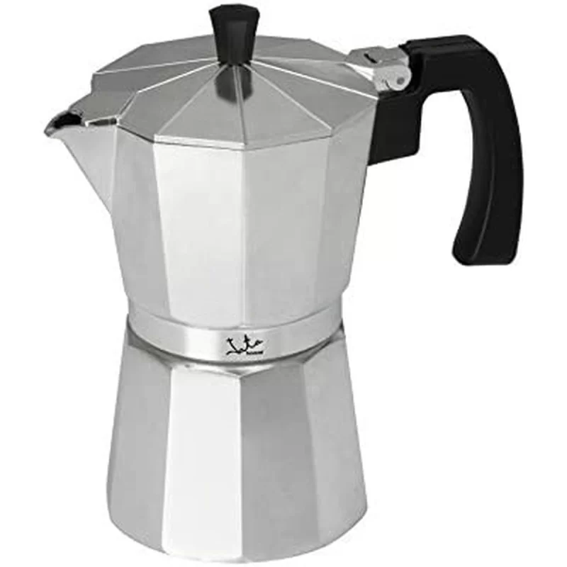 Italian Coffee Pot JATA CCA6 * Silver Aluminium 6 Cups