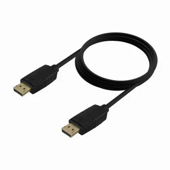 DisplayPort Cable Aisens A124-0739 4K Ultra HD Black 1,5 m