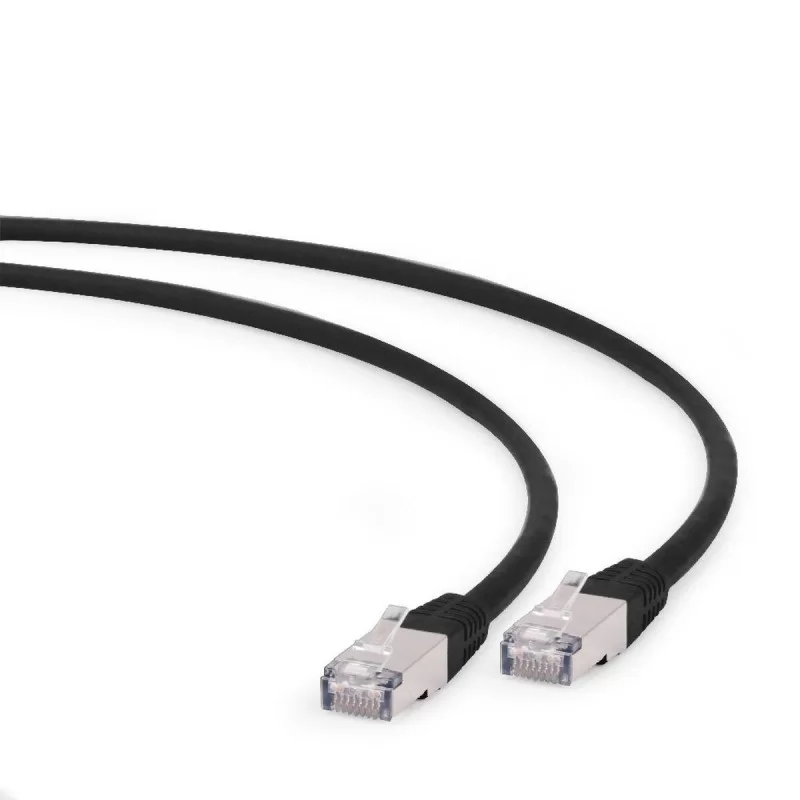 FTP Category 6 Rigid Network Cable GEMBIRD PP6A-LSZHCU-BK-1M Black 1 m