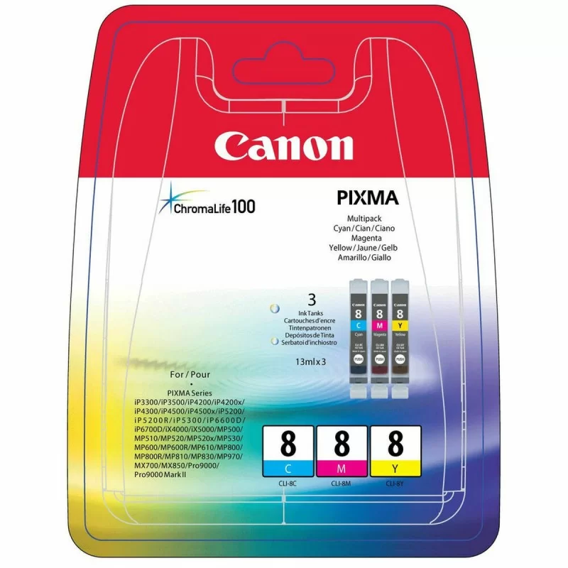 Original Ink Cartridge Canon CLI-8 C/M/Y Tricolour