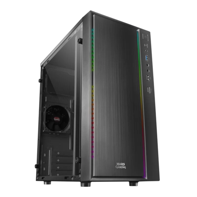 ATX Mini-tower Box Case Mars Gaming MCM RGB