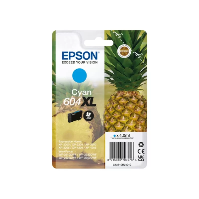 Original Ink Cartridge Epson 604XL Cyan