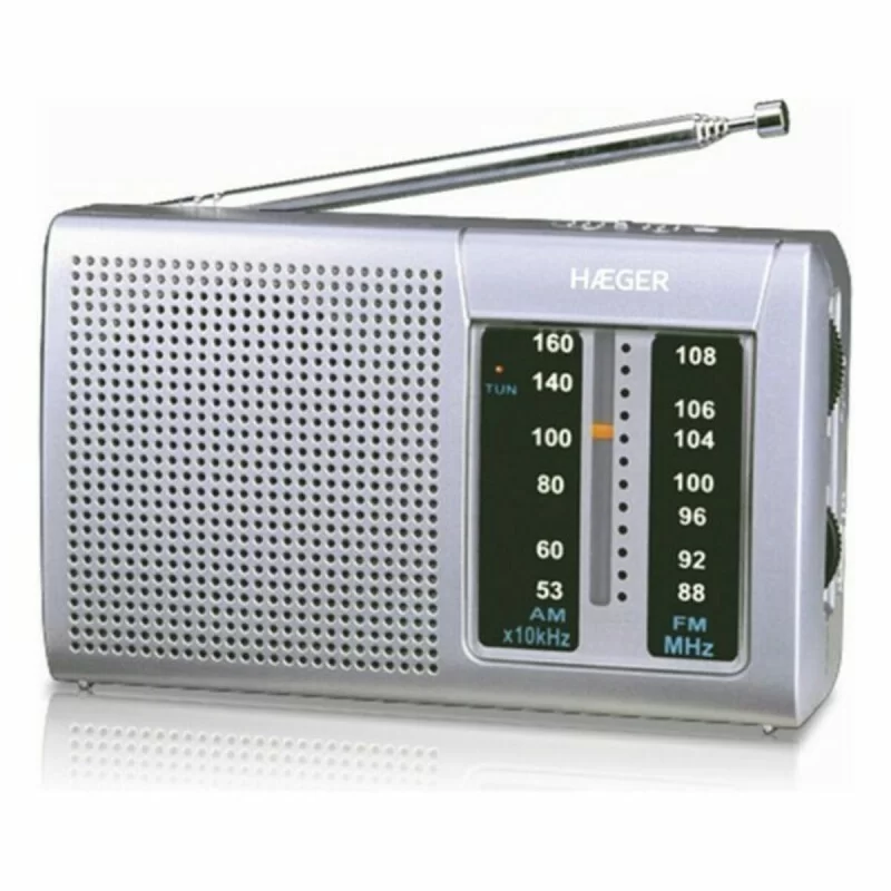 Radio AM/FM Haeger PR-BIB.001A Grey