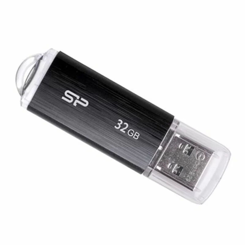 USB stick Silicon Power SP032GBUF2U02V1K 32 GB USB 2.0 Black 32 GB