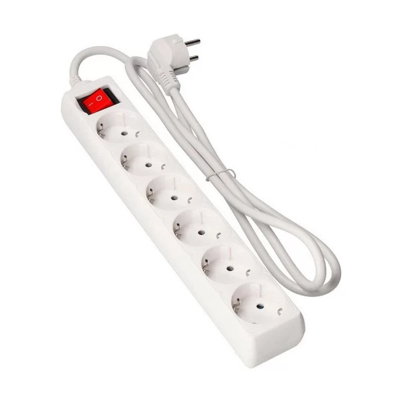 Power Socket - 6 Sockets with Switch EDM Schuko (3 m)