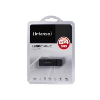 USB and Micro USB Memory Stick INTENSO ALU LINE 64 GB...