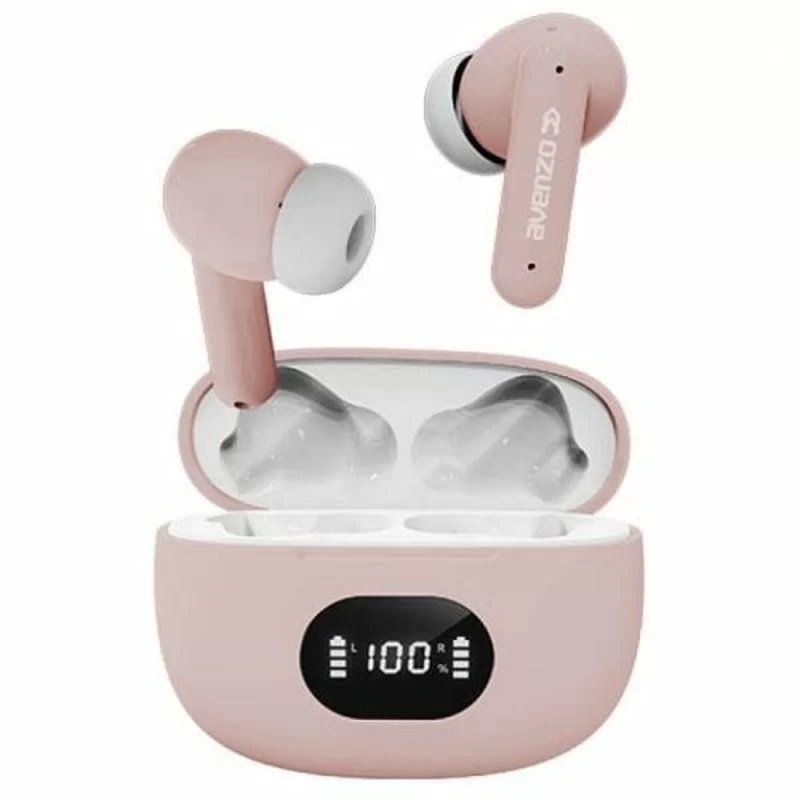 Bluetooth Headset with Microphone Avenzo AV-TW5010P Pink