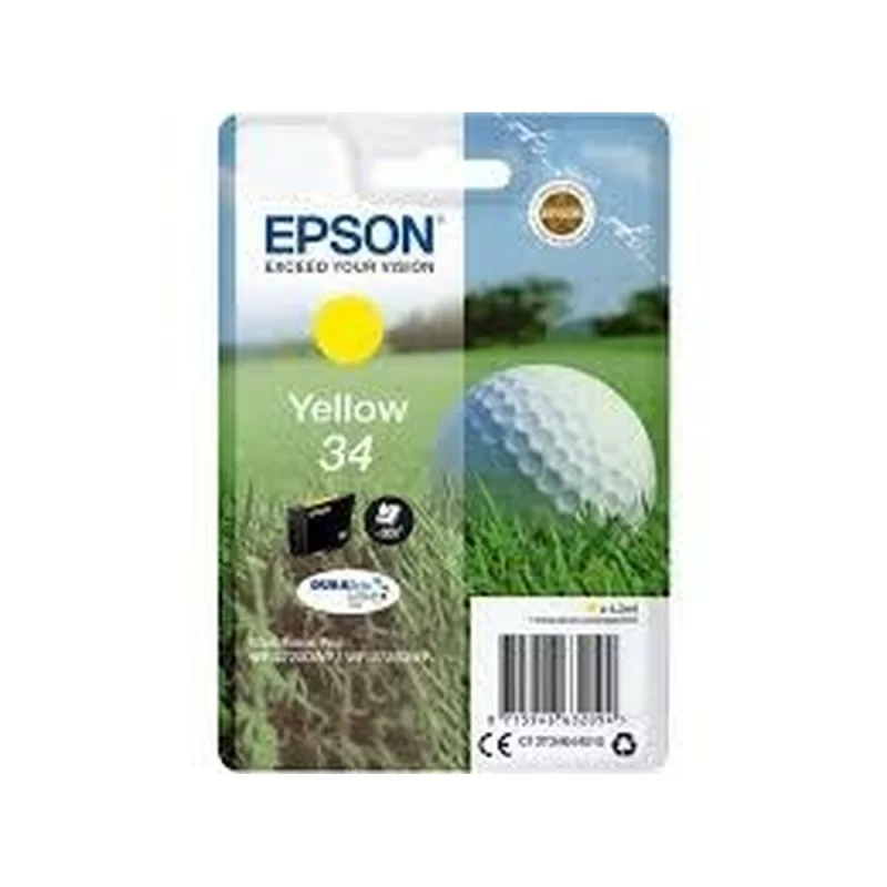 Original Ink Cartridge Epson Singlepack Yellow 34 DURABrite Ultra Ink Yellow