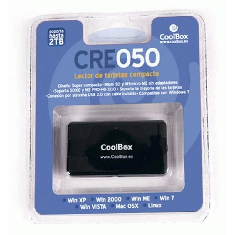 Card Reader CoolBox CRCOOCRE050 Black