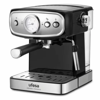 Express Manual Coffee Machine UFESA Brescia Black Steel...