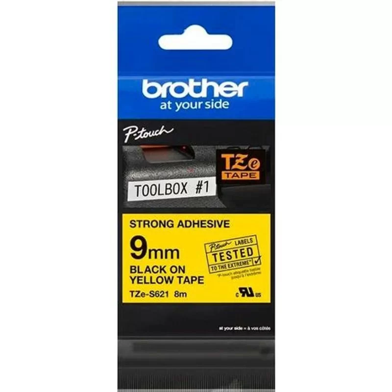 Original Dot Matrix Tape Brother TZeS621 Black/Yellow