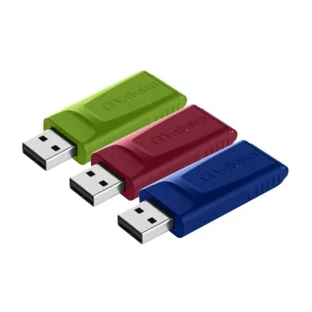 Pendrive Verbatim Slider Retractable USB 2.0 Multicolour...