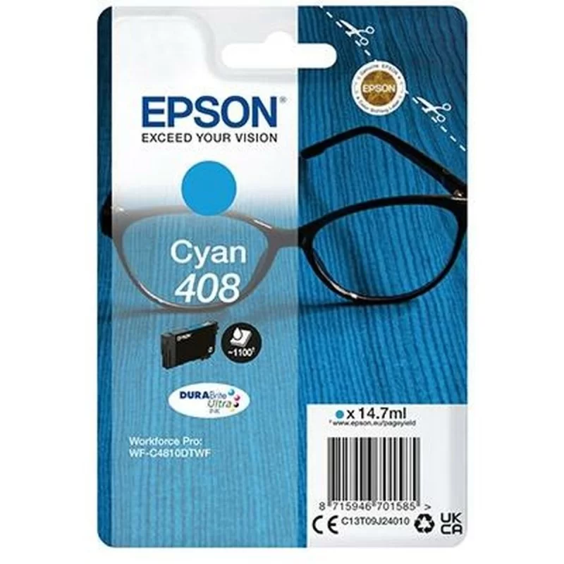 Original Ink Cartridge Epson 408 Cyan