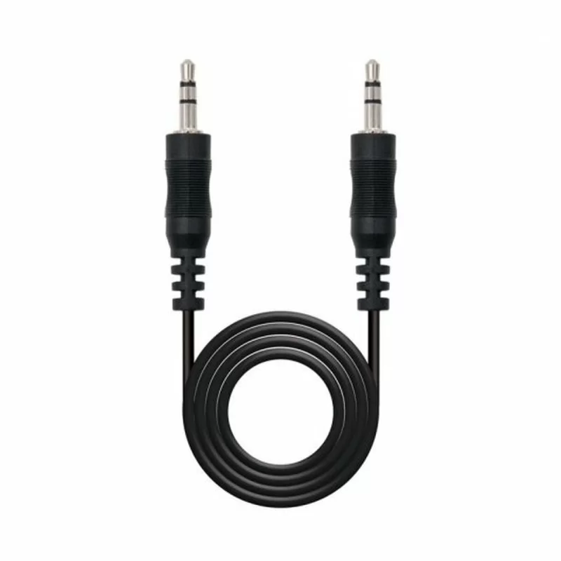 Audio Jack Cable (3.5mm) NANOCABLE Black 20 cm