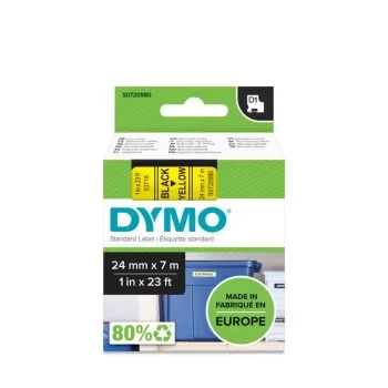 Laminated Tape for Labelling Machines Dymo S0720980 Black...