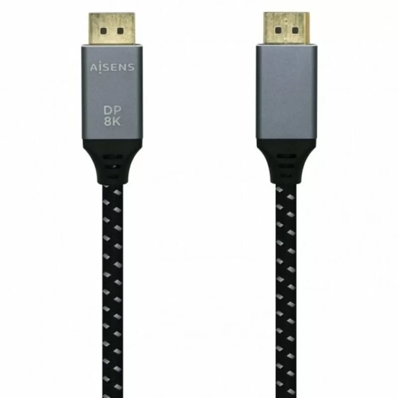 HDMI Cable Aisens 2 m Black Black/Grey