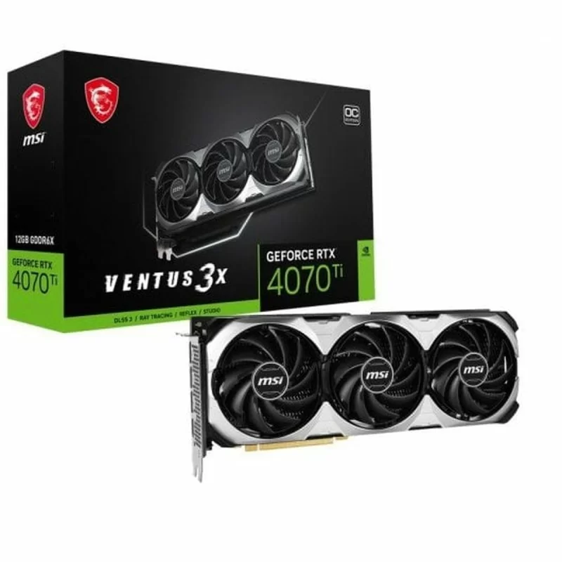 Graphics card MSI GeForce RTX 4070 Ti VENTUS 3X E OC GeForce RTX 4070 Ti 12 GB RAM 12 GB GDDR6 GDDR6X