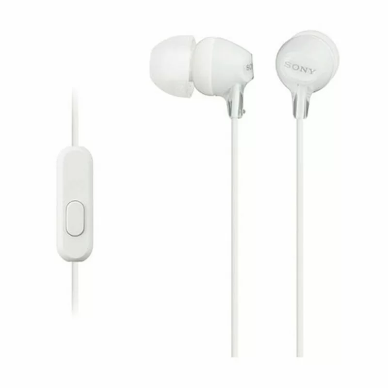 Headphones with Microphone Sony MDREX15APW.CE7 in-ear White