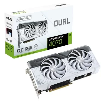 Graphics card Asus Dual GeForce RTX 4070 White OC Edition...