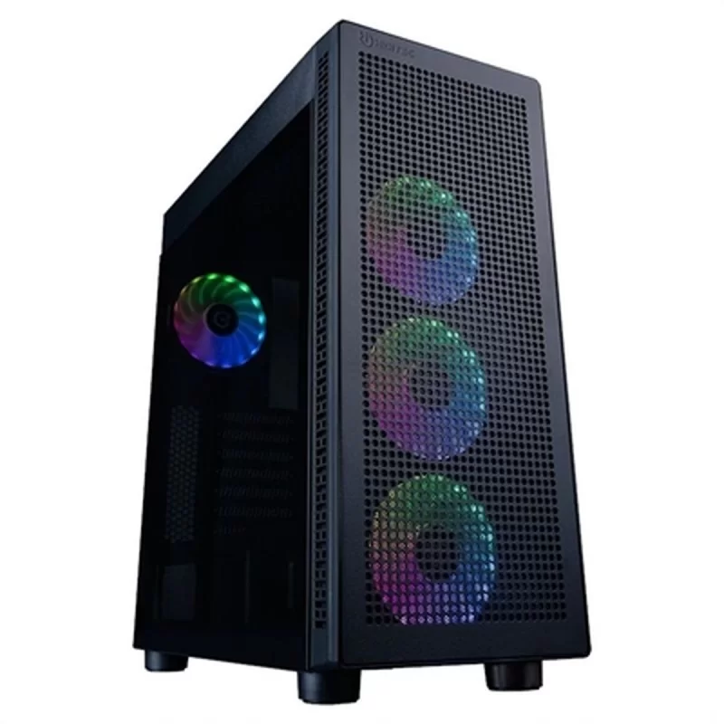 ATX Semi-tower Box Hiditec H1 AIR Black Multicolour