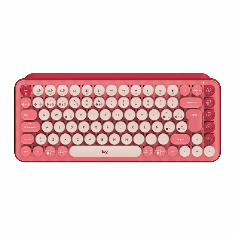 Wireless Keyboard Logitech 920-010730 Spanish Pink Spanish Qwerty QWERTY