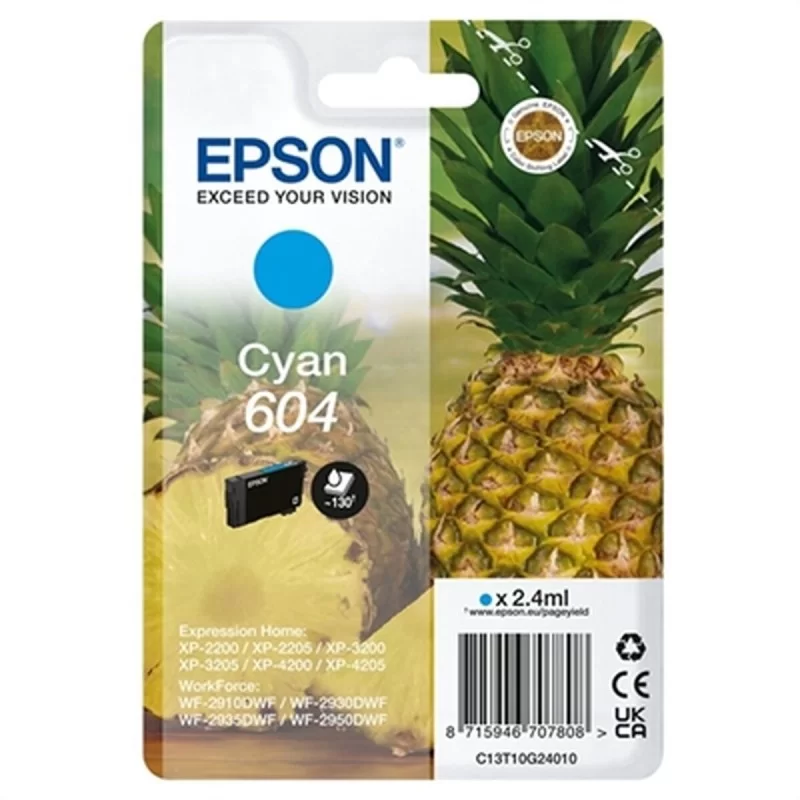 Original Ink Cartridge Epson 604 Cyan