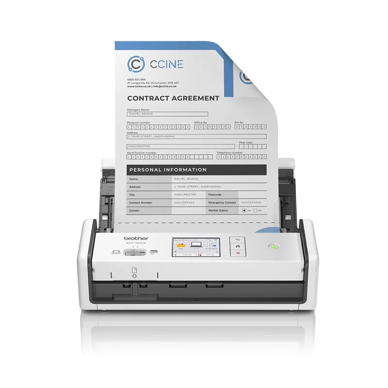 Duplex Colour Portable Scanner Brother ADS1800W 6-20 ppm