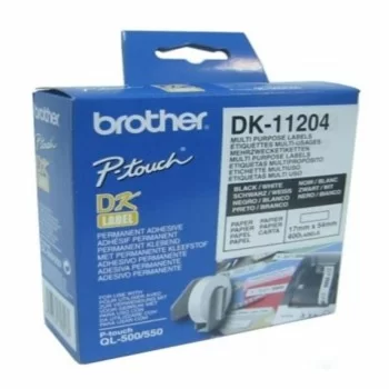 Multipurpose Printer Labels Brother DK11204 17 x 54 mm...