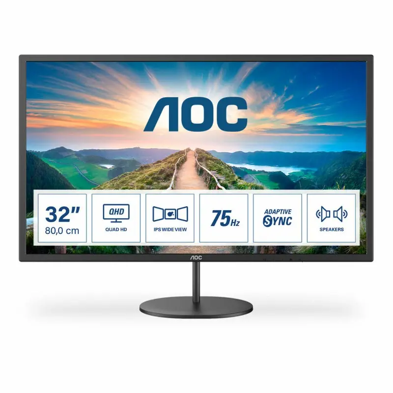 Monitor AOC Q32V4 32" IPS 75 Hz 31,5" LED Flicker free