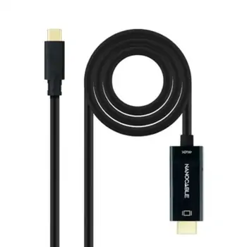 USB-C to HDMI Cable NANOCABLE 10.15.5132 Black 1,8 m 4K...