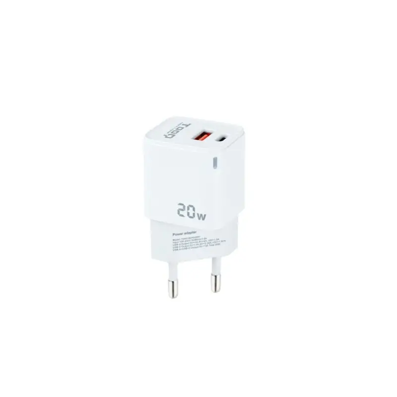 Wall Charger TooQ TQWC-QCPD20WT White 20 W